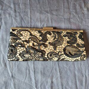 Black Lacey Clutch
